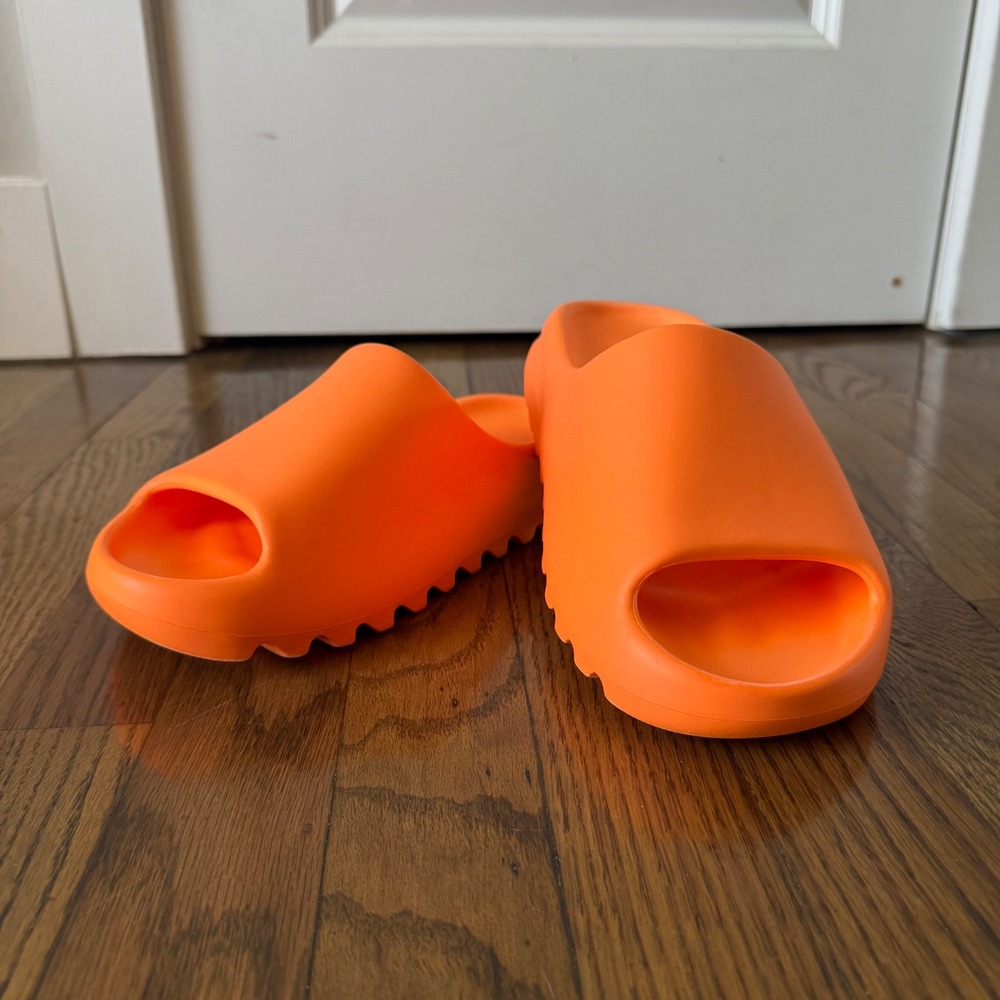 Adidas Yeezy Size 6 Slide Enflame Orange GZ0953 Sandals Slip On